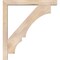 Ekena Millwork Balboa Block Smooth Bracket w/ Offset Brace, Douglas Fir, 5 1/2"W x 40"D x 44"H BKT0604X40X44BOA05SDF - alternate 2